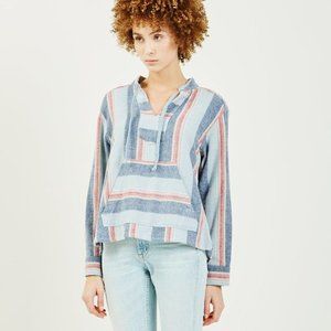 XIRENA STRIPED FINN PULLOVER